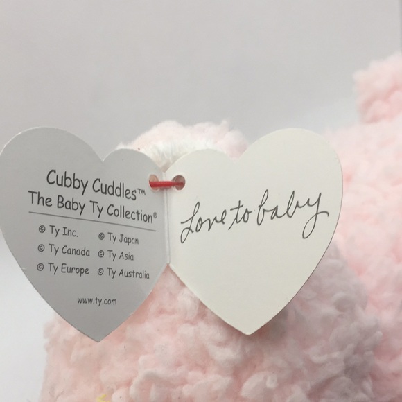 Baby Ty Cubby Cuddles The Bear 9” with Ty Tag - Picture 4 of 11